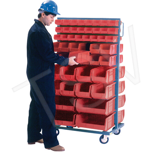 Mobile Rack & Bin Combination - Double Sided