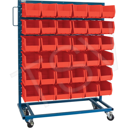 Mobile Rack & Bin Combination - Singled Sided