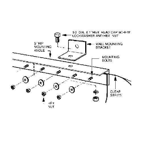 Strip Curtain Doors - Fixed Mounting System