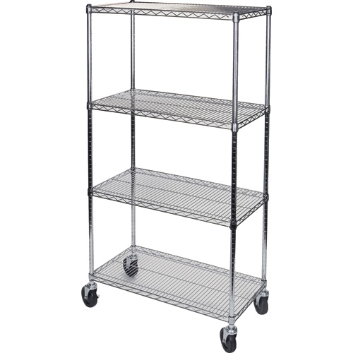 Wire Shelf Carts w/4 Shelves