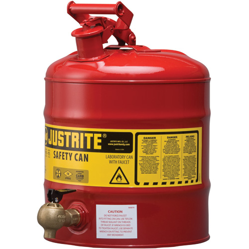 Laboratory Safety Cans in Steel & Polyethylene