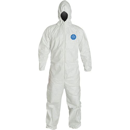 Tyvek® Coveralls - Hooded, elastic wrists & Ankles