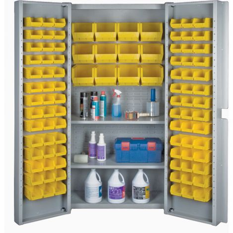 Deep Door Combination Bin Cabinets - Yellow