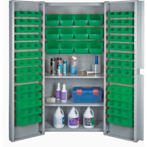 Deep Door Bin Combination Cabinet - Green