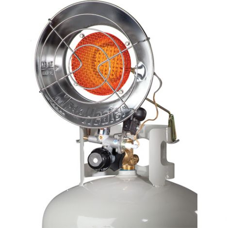 Single Tank-Top Radiant Heater - Power Source: Propane - Min BTU Rating: 8000 BTU/H - Max BTU Rating: 15000 BTU/H