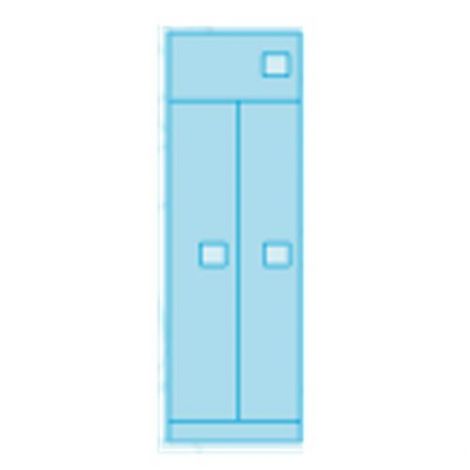 Heavy Duty Evidence Locker - 3 Door Configuration - 18 x 18 x 72 