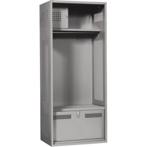 Standard Welded Gear Locker - Colour: Grey - Overall Width: 24" - Ships Free