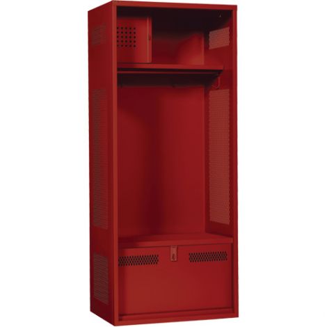 Standard Welded Gear Locker - Colour: Red - Overall Width: 24" - Ships Free