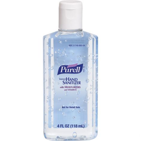 Purell® Hand Sanitizer - Container Type: Squeeze Bottle - Net Volume: 118 ml - Fragrance: Unscented - Qty/Case: 48 