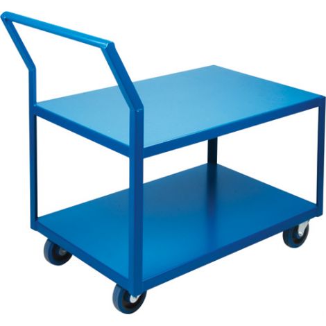 Heavy-Duty Low Profile Shop Carts - Shelf Size: 18"W x 30"D