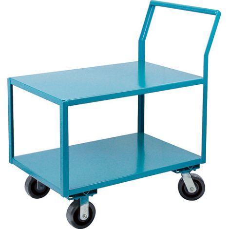 Heavy-Duty Low Profile Shop Carts - Shelf Size: 24"W x 48"D