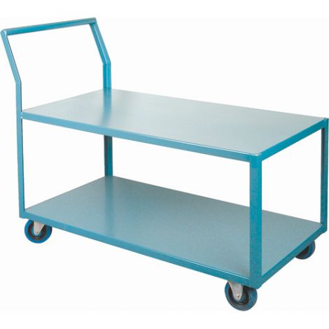 Heavy-Duty Low Profile Shop Carts - Shelf Size: 24"W x 48"D