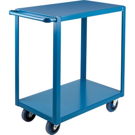 Heavy-Duty Shelf Carts - 36" Overall Height - Shelf Size: 18"W x 30"D - No. Shelves: 2