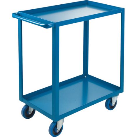 Heavy-Duty Shelf Carts - 36" Overall Height - Shelf Size: 24"W x 36"D - No. Shelves: 2