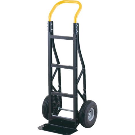 Nylon Lite Hand Trucks - Handle Type: Continuous - Nose Plate Dimensions: 14"W x 7"D - Wheel: Pneumatic