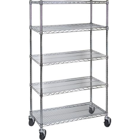 Wire Shelf Carts - 18"D x 36"W x 86"H