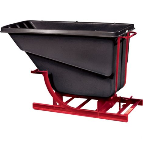 Polyethylene Self-Dumping Hoppers  without Casters - Capacity: 1 cu.yd. 