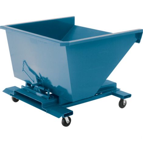 Steel Self-Dumping Hopper Without Casters - Capacity: 1/2 cu.yd.  