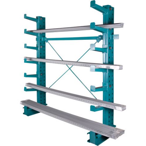 Cantilever Bar-Stock Racking - Regular-Duty - Kit Type: STARTER - Capacity lbs/column: 14000 - Width: 36"