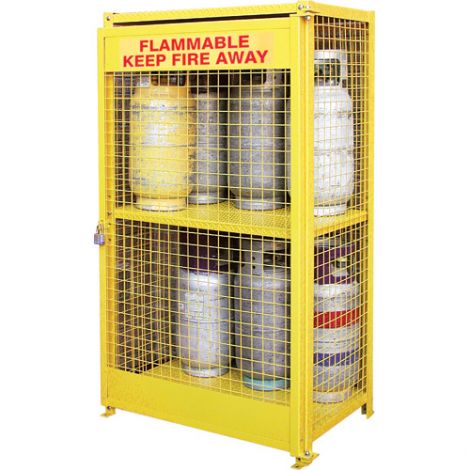 Gas Cylinder Cabinets - Dimensions: 44"W x 30"D x 74"H - Holds: Liquid Propane (35lbs. Cylinders)