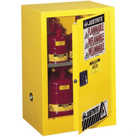 Sure-Grip® EX Countertop Flammable Safety Cabinet - Capacity: 4 gal. - Width: 17" - Depth: 17" Height: 22"