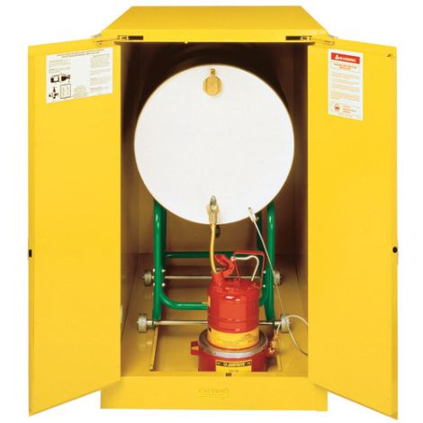 Sure-Grip® EX Horizontal Drum Storage Cabinets - No. of Drums: 1 - Door Type: 2 Doors, Self-Close