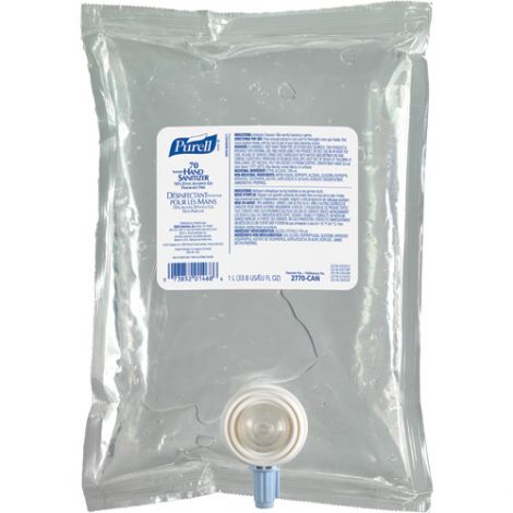 Purell® Advanced Hand Rub - Alcohol Content: 0.7 - Container Type: Cartridge Refill - Net Volume: 1000 ml. - Qty/Case: 8