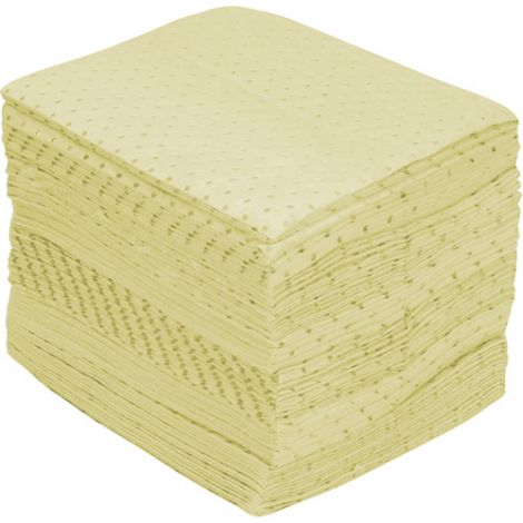 Fine Fibre Sorbent Pads - Medium Weight - Absorbency/Pkg.: 25 Gallons - Qty/Pkg.: 100