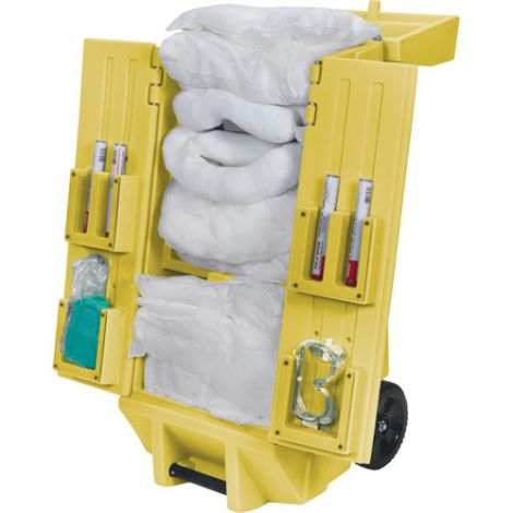 30-Gallon Tool Kaddie Mobile Spill Kits - Spill Type: Oil Only