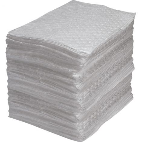 Fine Fibre Sorbent Pads - Industrial Grade - Medium Weight - Absorbency/Pkg.: 35 Gallons