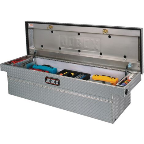 Crossover Truck Box (Single Lid) - Colour: Silver - Overall Width: 72" - Overall Depth: 20-1/4" - Overall Height: 18-7/8"