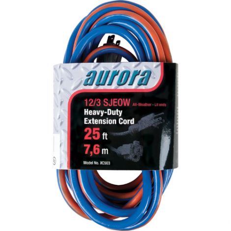 All Weather TPE -Type: Extra Heavy-Duty - Length: 25' - AWG: 12/3 - Case/Qty: 3