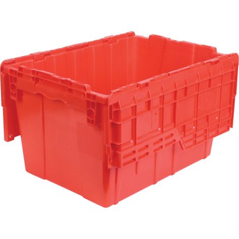 Flipak Polyethylene Plastic (PE) Distribution Container - Outside Dimensions - 21.8"L x 15.2"W x 12.9"H - Case/Qty: 3