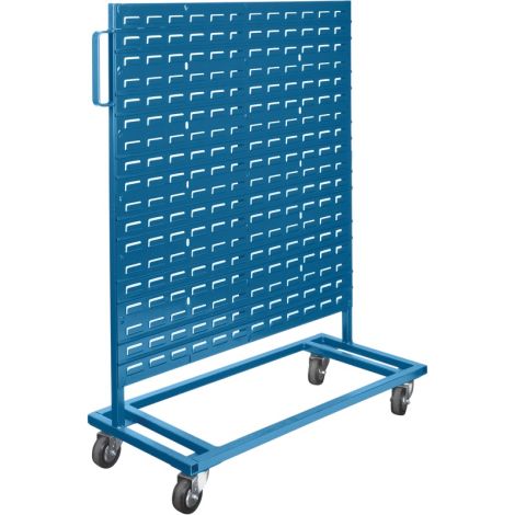 Mobile Bin Racks, Singled Sided, 36"W x 16"D x 46-1/2"H