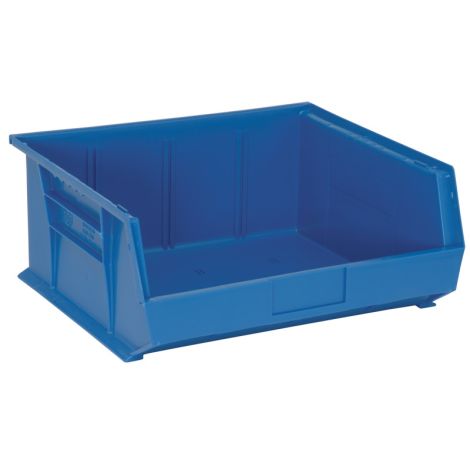 Ultra Stack & Hang Bin, 16-1/2"W x 7"H x 14-3/4"D, Blue, Case/Qty: 6