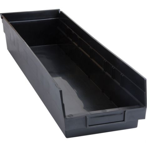 Recycled Shelf Bins - Outside Width: 6-5/8" - Outside Depth: 23-5/8" - Outside Height: 4" - Case/Qty: 24