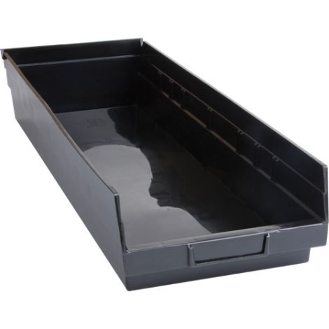 Recycled Shelf Bins - Outside Width: 8-1/8" - Outside Depth: 23-5/8" - Outside Height: 4" - Case/Qty: 12