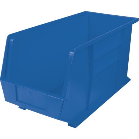 Ultra Stack & Hang Bin, 8-1/4"W x 9"H x 18"D, Blue, Case/Qty: 6