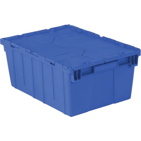 Flipak Polyethylene Plastic (PE) Distribution Container - Outside Dim Top:  21.9"L x 15.2"W - Case/Qty: 4