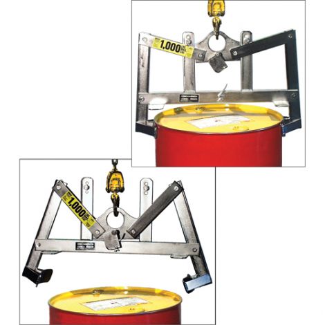 Automatic Vertical Drum Lifter - Lifts Drum Size Gallons: 45 - Stainless Steel 