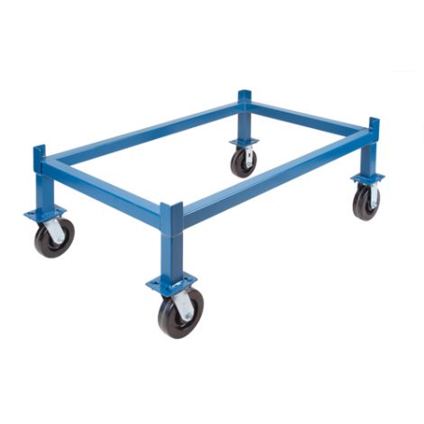 Drum Stacking Rack Dollies - Wheel Type:  6" Hi-Temp Nylon Wheels