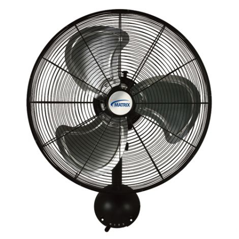 High-Velocity Oscillating Wall Fan, Industrial, 20" Dia., 3 Speeds