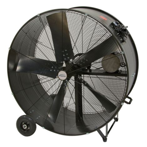 Heavy-Duty Fixed Belt Drive Drum Fan, 2 Speed, 42" Diameter