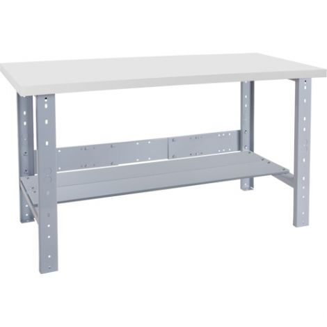 Pre-Designed Workbench, Plastic Laminate Top, 60"W x 30"D x34" H, 2500 lbs. Capacity