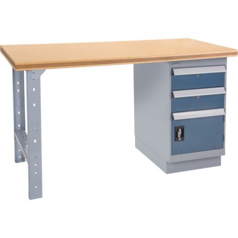 Pre-designed Workbench - Configuration: Drawers - Height: 34" - Width: 60"