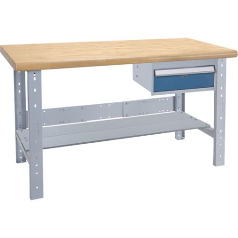 Pre-designed Workbenches - Capacity: 2500 lbs. - Configuration: Drawers/Shelf - Height: 34" - Width: 60"