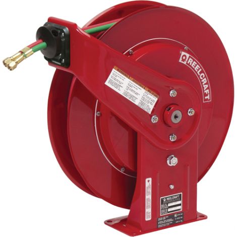 Hose Reels, Welding Gases, 1/4" x 50', Dual Hose, 200 psi