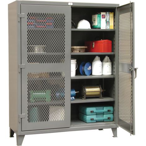 Heavy-Duty Ventilated Storage Cabinets -  24"D x 60"W x 72"H