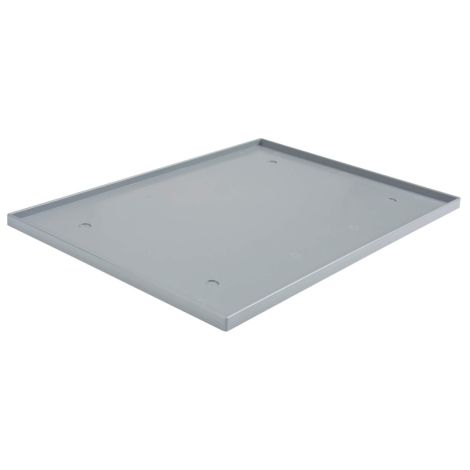 Locker Base Insert, Fits Locker Size 15" x 18", Dark Grey, Plastic, Case/Qty: 4