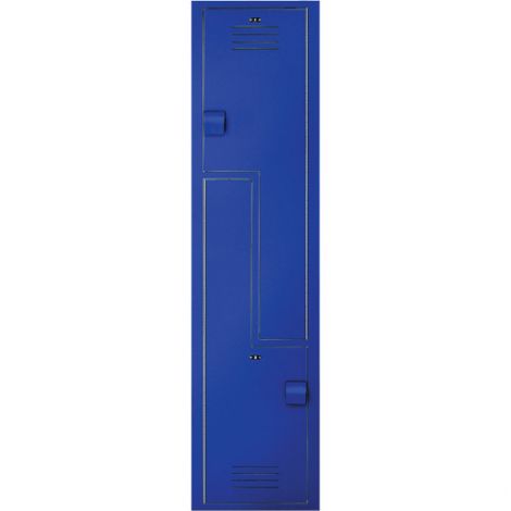 Lenox® Plastic Z-Locker Starter Unit - 2 Tiers - Bank of 1 - Colour: Dark Blue